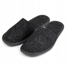 Pantofole Uomo in Feltro Nero