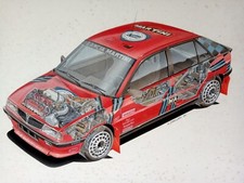 automobilia - pannello su forex / Lancia Delta Martini - in buone condizioni