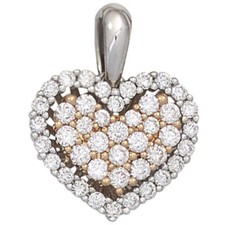 Ciondolo Cuore Con 43 Diamanti