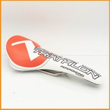 NOS SAN MARCO CONCOR TRIATHLON TEAM CARBON SADDLE VINTAGE ROAD BIKE SEAT WHITE