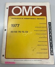 Manuale assistenza cod. 8006125 motori fuoribordo OMC 1977  50/55/70/75 HP 2T