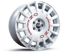 Cerchio in Lega OZ Rally Racing in 7,5x18 ET48 5x100 Race White Red Lettering