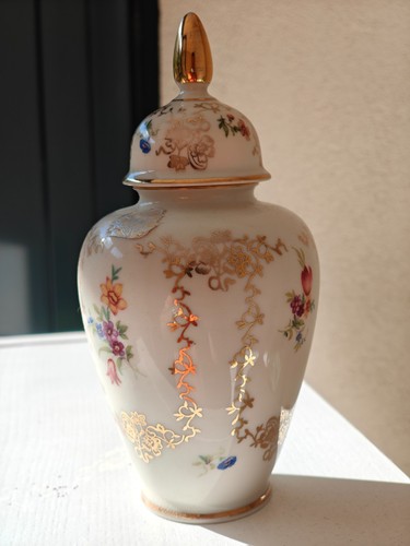 Vaso contenitore porcellana - vaso, in