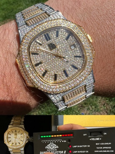 Orologio uomo real moissanite - orologio,