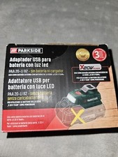 Adattatore Per Batteria Parkside Caricabatteria USB E Luce A Led