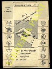 Scheda elettorale Senato -