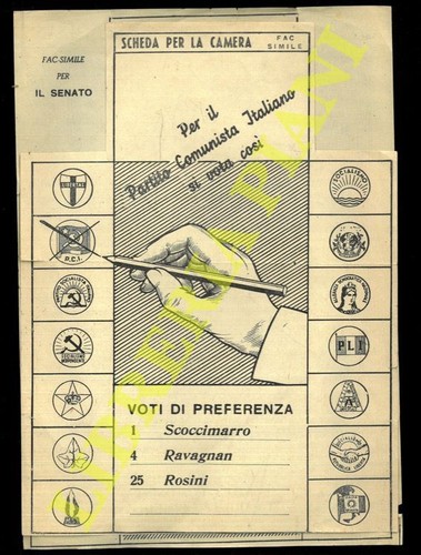 Scheda elettorale senato - scheda,
