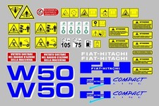 Fiat-Hitachi W 50 decalcomanie adesive, kit Completo