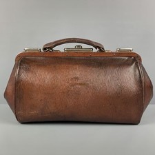 Borsa da medico VINTAGE in pelle marrone invecchiata