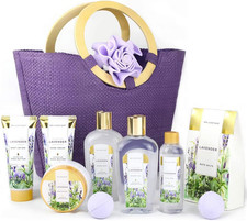Set Regalo Donna – 10 Pezzi, Profumo Di Lavanda, Regalo Di Compleanno, Crema per