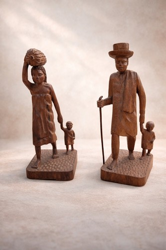 Coppia sculture africane in - coppia, di