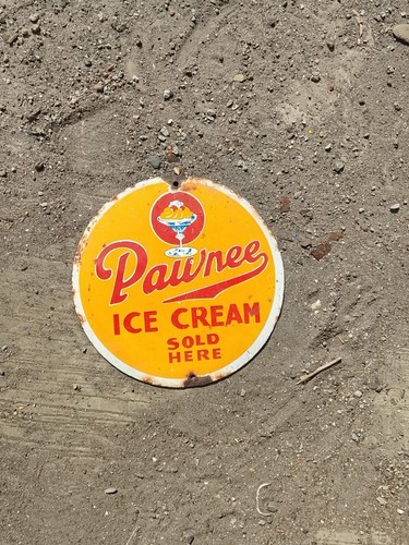 Insegna smaltata pawnee - smaltata,