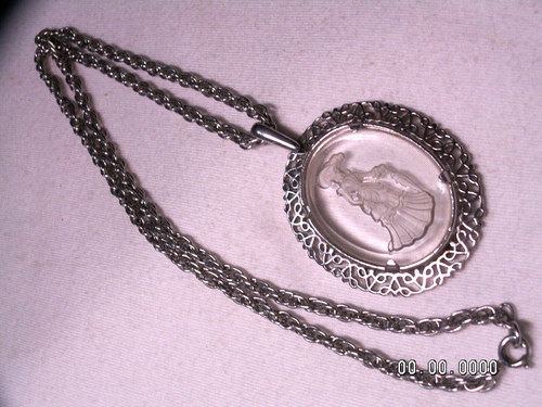 Collana con pendente vetro - pendente,