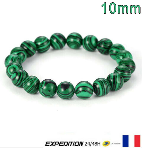 Bracelet perle malachite - perle,