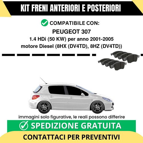 Pastiglie freno ant post - pastiglie,