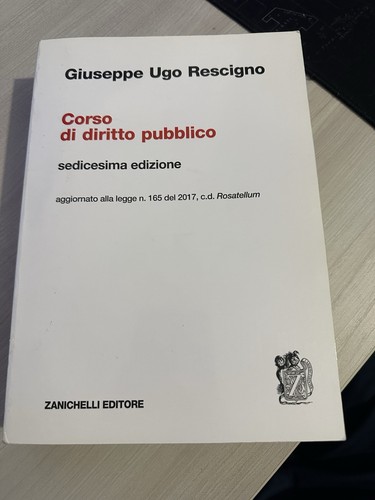 Corso diritto pubblico - corso,