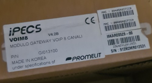 Promelit ipecs modulo voim8 - ipecs,