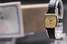 Vintage 1988 [QUASI NUOVO in custodia] Seiko Exceline 1221-5010 Gold Qz 21mm ...