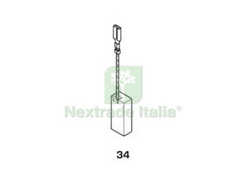 8pz spazzole carboncino per - 8pz,