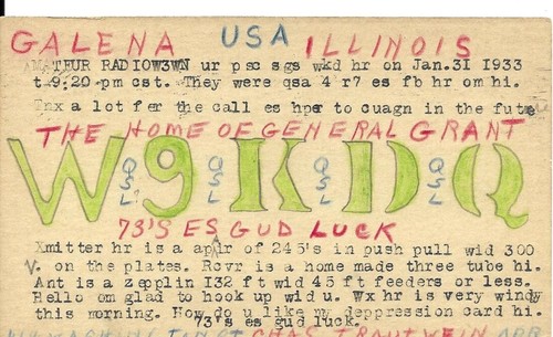 Scheda radio qsl 1939 - scheda,