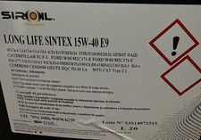 OLIO SYNTEX E9 L 20 15W40 LONG LIFE      PER VEICOLI COMMERCIALI E INDUSTRIALI