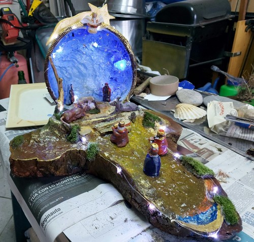 Presepe artigianale offerta - presepe,