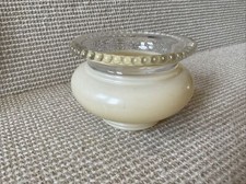 Lampada stoppino candela 2" vetro depressione smerigliato piccolo vintage