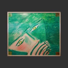 virgilio guidi,  marina e incontro, olio su tela del 1968