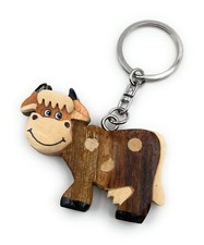 Fatto mano legno portachiavi - fatto,