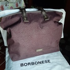 BORBONESE - Shopper flexos soft  Bordeaux Tortora