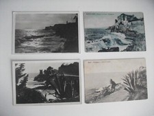 LOTTO DI 4 CARTOLINE DI GENOVA NERVI MAREGGIATA PASSEGGIATA ALBERGO MIRAMARE