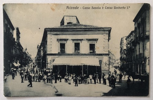 Cartolina acireale corso - cartolina,