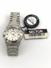 Sector 220 steel 38mm sapphire crystal watch NEW Old Stock perfect pristine