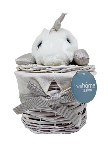 Cesto unicorno rattan - unicorno, in