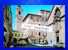 ? CARTOLINA BORDIGHERA PIAZZA DEL POPOLO BAR GELATI ALEMAGNA FURGONE GALBANI ?