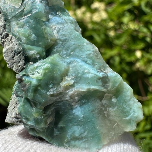 Pietra opale grezza blu verde