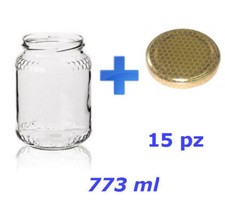 15 Barattoli vasetti vetro per