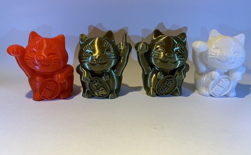 Set pezzi gatto portafortuna - gatto,