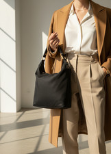 Borbonese Nero Nylon Op Stampa