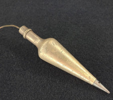 Solid Brass Plumb Bob, steel
