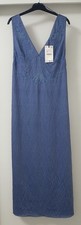 ABITO MIDI ZARA BLU SPALLINE
