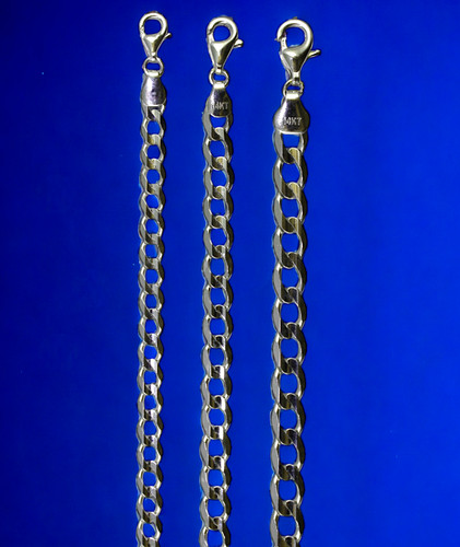 Collana cubana bordo tondo oro