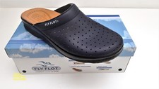 FLY FLOT Art.82028 BU Ciabatta sanitaria da UOMO Sottopiede in cuoio
