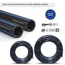 TUBO POLIETILENE PN 16 ROTOLO TUBO ACQUA POTABILE PE100 CERTIFICATO  dn 20 - 25