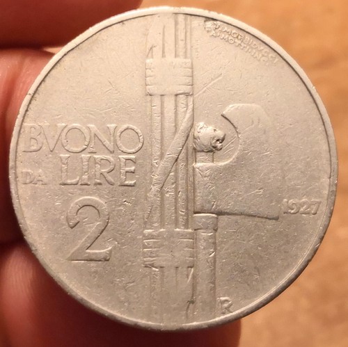 Lire 1927 fascio - fascio,, vittorio