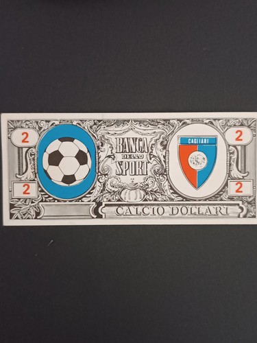 Figurina calcio dollari - dollari, banca