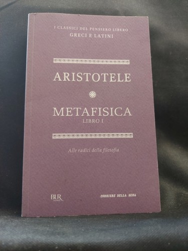 Metafisica aristotele libro - di,