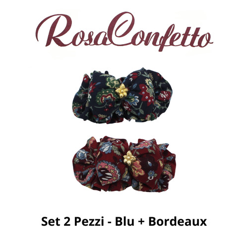 Set hair clips cotton bow - hair,