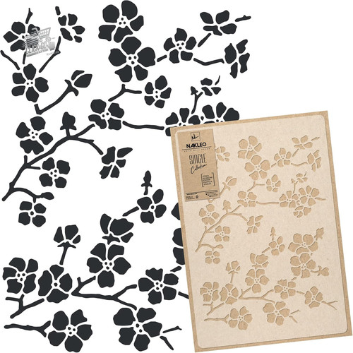 Stencil fiori ciliegio sakura - fiori,