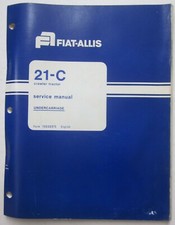 FIAT-ALLIS 21-C trattore cingolato manuale officina cingolo undercarriage